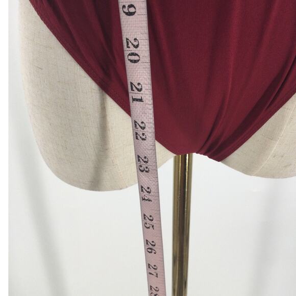 LULU'S SZ S Dancing Diva Wine Red Sequin One-Shoulder Bodysuit NEW B96 - Picture 5 of 10